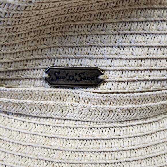 Sun N Sand Wide Brim Paper Braid Floppy Hat OS - Picture 4 of 7